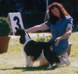 Sabrina and Margaret win Intermediate Bitch Class Melbourne Royal 2002